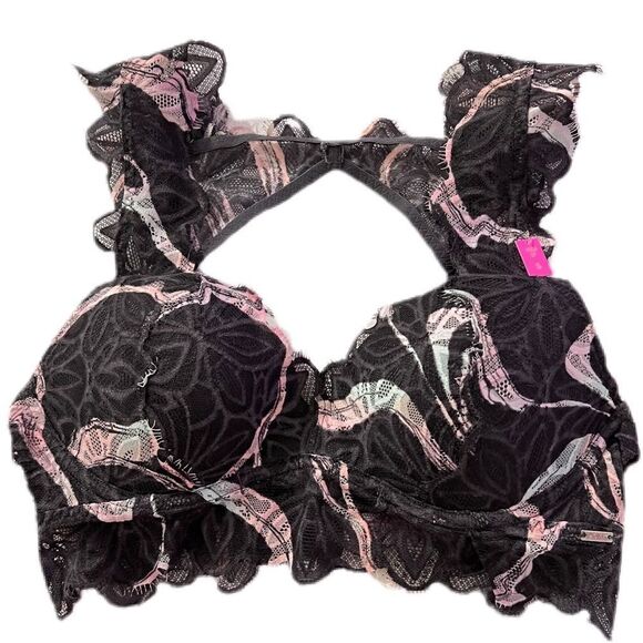 Victorias Secret Pink date push up padded bralette bra multicolor Small - Picture 1 of 4